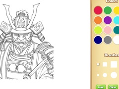 Mchezo Samurai Coloring Book
