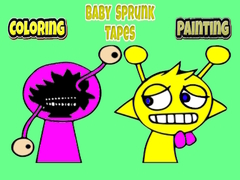 Mchezo Coloring Baby Sprunk tapes Painting