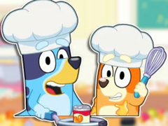 Mchezo Jigsaw Puzzle: Bluey & Bingo Fancy Cooking