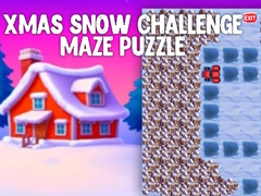 Mchezo Xmas Snow Challenge Maze Puzzle