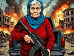 Mchezo Grandma with machine-gun: Apocalypsis