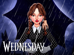 Mchezo Celebrity Wednesday Addams Style