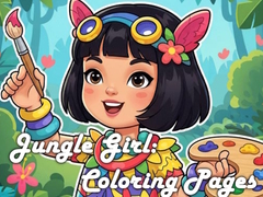 Mchezo Jungle Girl: Coloring Pages