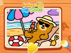 Mchezo Color By Code: Chill Bear