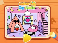 Mchezo Color By Code: Hello Kitty Room Decor