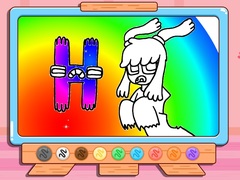 Mchezo Coloring Book: Alphabet Lore H