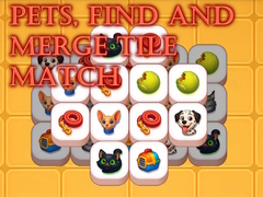 Mchezo Pets, Find and Merge Tile Match