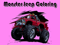 Mchezo Monster Jeep Coloring