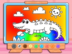 Mchezo Coloring Book: Crocodile
