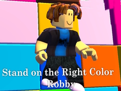 Mchezo Stand on the Right Color Robby