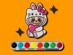 Mchezo Labubu Coloring Adventure