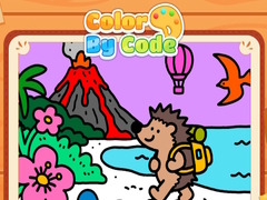 Mchezo Color By Code Volcano Hedgehog