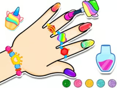 Mchezo Coloring Book: Nail Art & Bracelet Diy