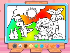 Mchezo Coloring Book: Jurassic Dinosaurs