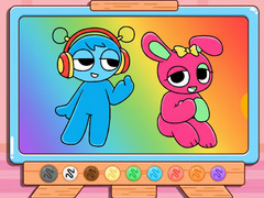 Mchezo Coloring Book: Sprunki Pinki & Oren