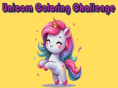 Mchezo Unicorn Coloring Challenge