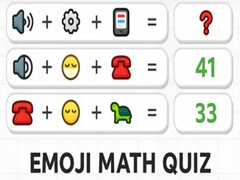 Mchezo Emoji Math Quiz