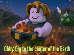 Mchezo Obby: Dig to the center of the Earth