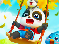 Mchezo Jigsaw Puzzle: Baby Panda Autumn Picnic Friends