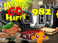 Mchezo Monkey Go Happy Stage 982