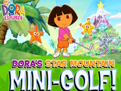 Mchezo Dora The explorer Dora's Star Mountain Mini-Golf