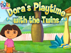 Mchezo Dora the Explorer Dora's Playtime with the Twins