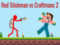 Mchezo Red Stickman Vs Craftmans 2
