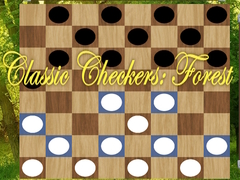 Mchezo Classic Checkers: Forest