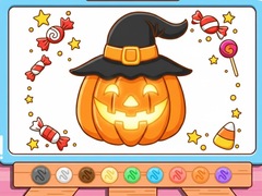 Mchezo Coloring Book: Halloween Pumpkin
