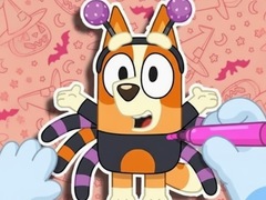 Mchezo Coloring Book: Halloween Spooky Bingo & Bluey