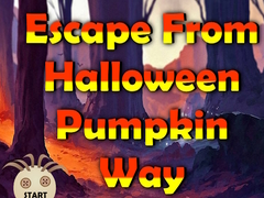 Mchezo Escape From Halloween Pumpkin Way