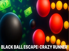 Mchezo Black Ball Escape: Crazy Runner