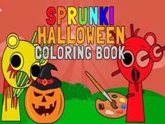 Mchezo Sprunki Halloween Coloring Book
