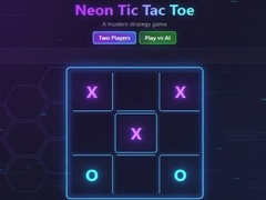 Mchezo Neon Tic-Tac-Toe