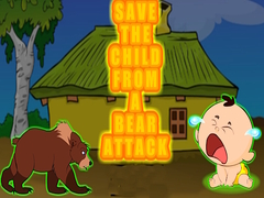 Mchezo Save the Child from a Bear Attack