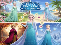 Mchezo Elsa Frozen Season Dress Up