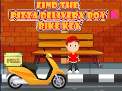 Mchezo Find the Pizza Delivery Boy Bike Key