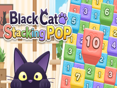 Mchezo Black Cat Stacking POP