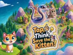 Mchezo Tap, Think, Save the Kitten!