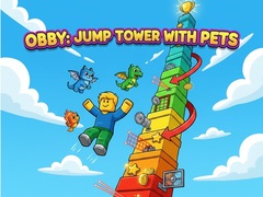 Mchezo Obby: Jump Tower with Pets