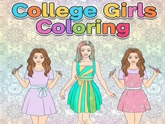 Mchezo College Girls Coloring