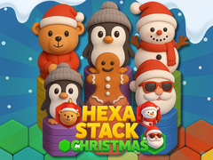Mchezo Hexa Stack Christmas