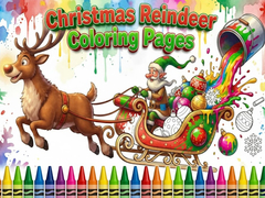 Mchezo Christmas Reindeer Coloring Pages