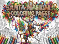 Mchezo Santa Mandala Coloring Pages