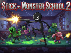 Mchezo Stick vs Monster School 2