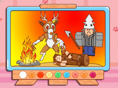 Mchezo Coloring Book: 99 Nights In The Forest