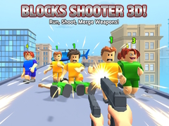 Mchezo Blocks Shooter 3D! Run, Shoot, Merge Weapons!
