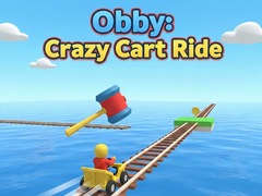 Mchezo Obby: Crazy Cart Ride