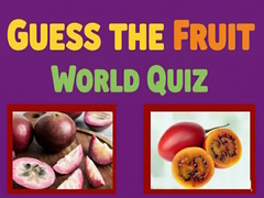Mchezo Guess The Fruit World Quiz
