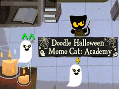 Mchezo Doodle Halloween Momo Cat: Academy